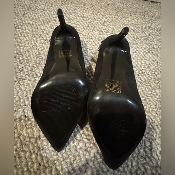 Call It Spring Black Embellished Heels - Picture 3 of 3